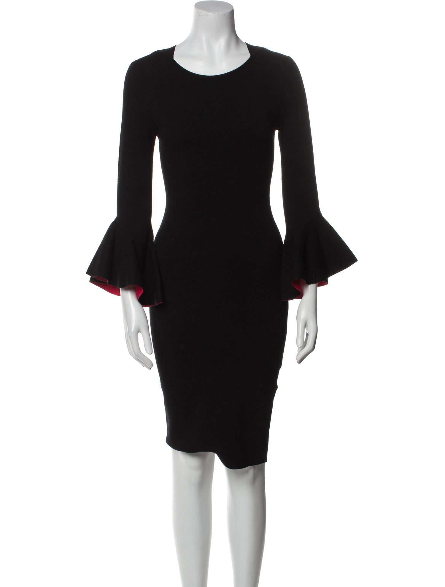 Milly Scoop Neck Knee-Length Dress