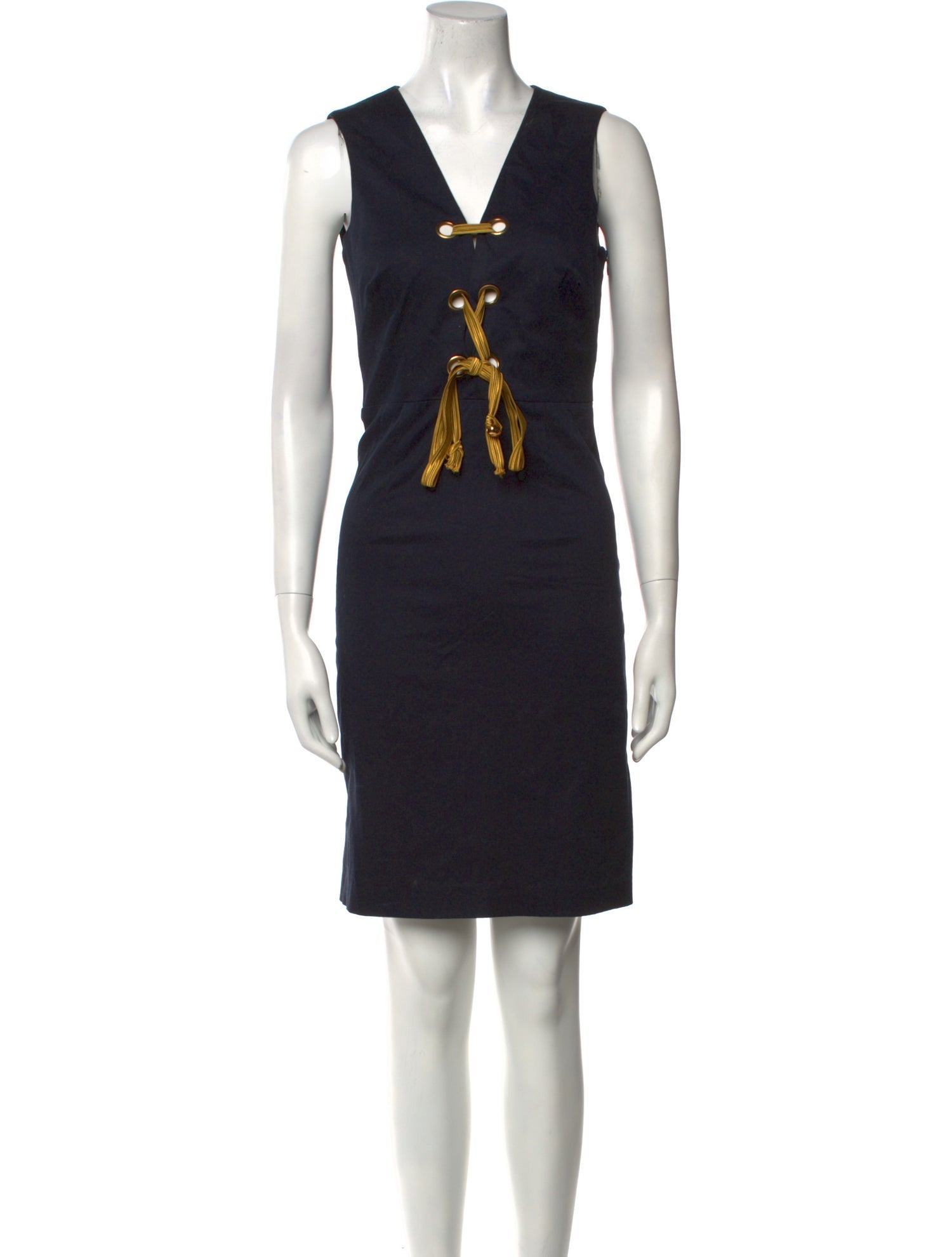 Milly V-Neck Knee-Length Dress