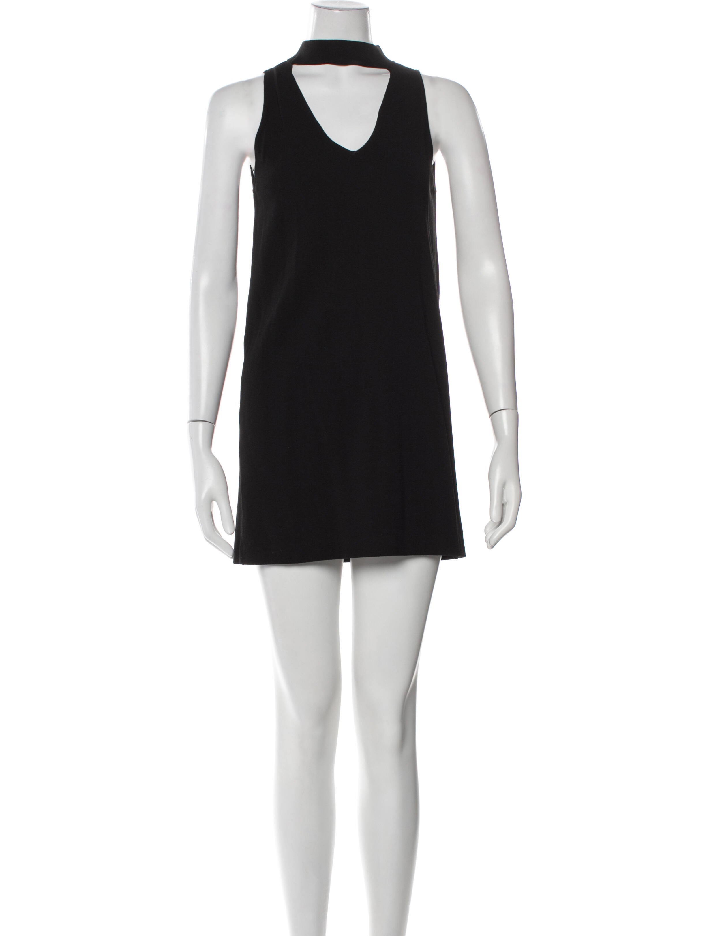 Milly Mock Neck Mini Dress