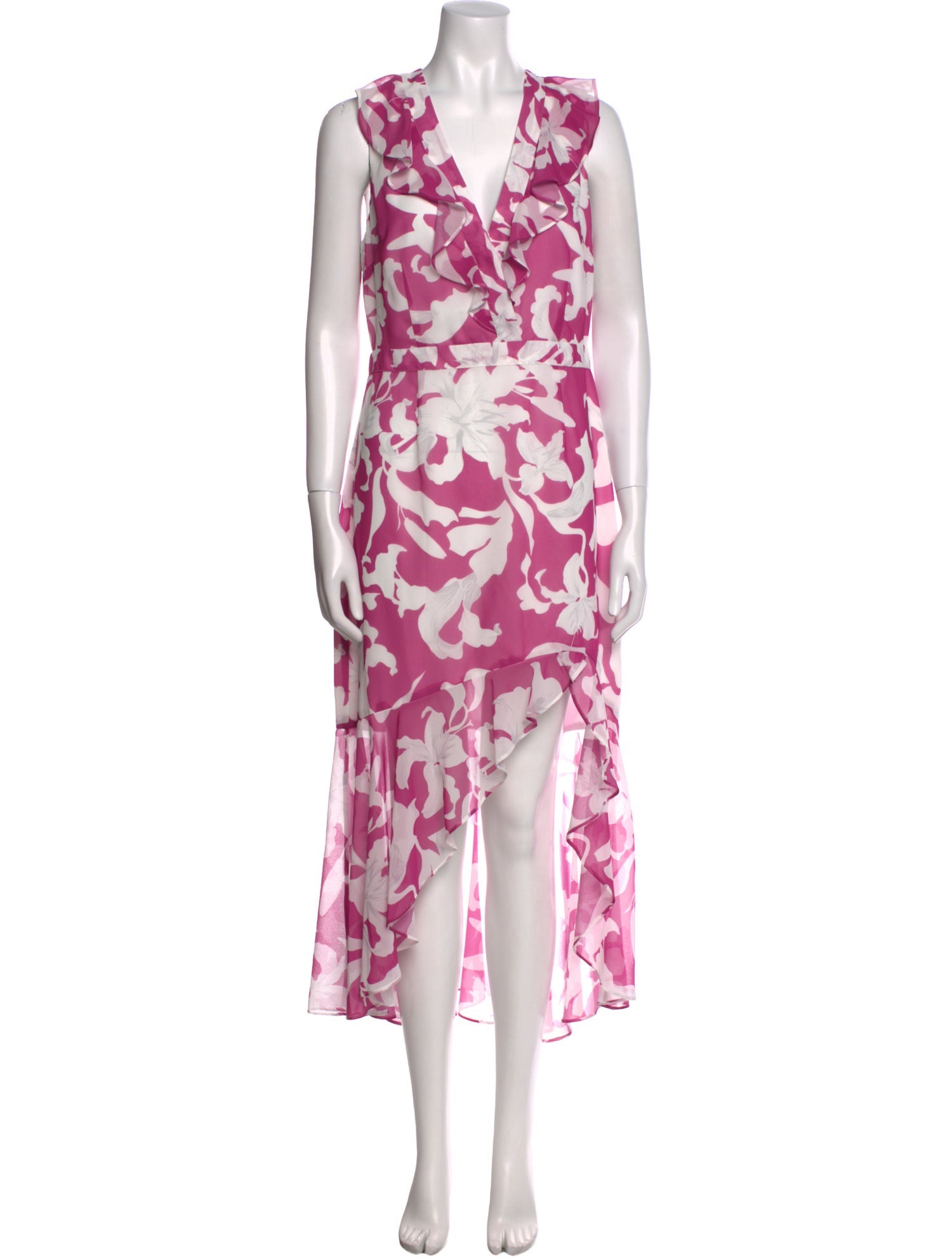 Milly Floral Print Midi Length Dress w/ Tags