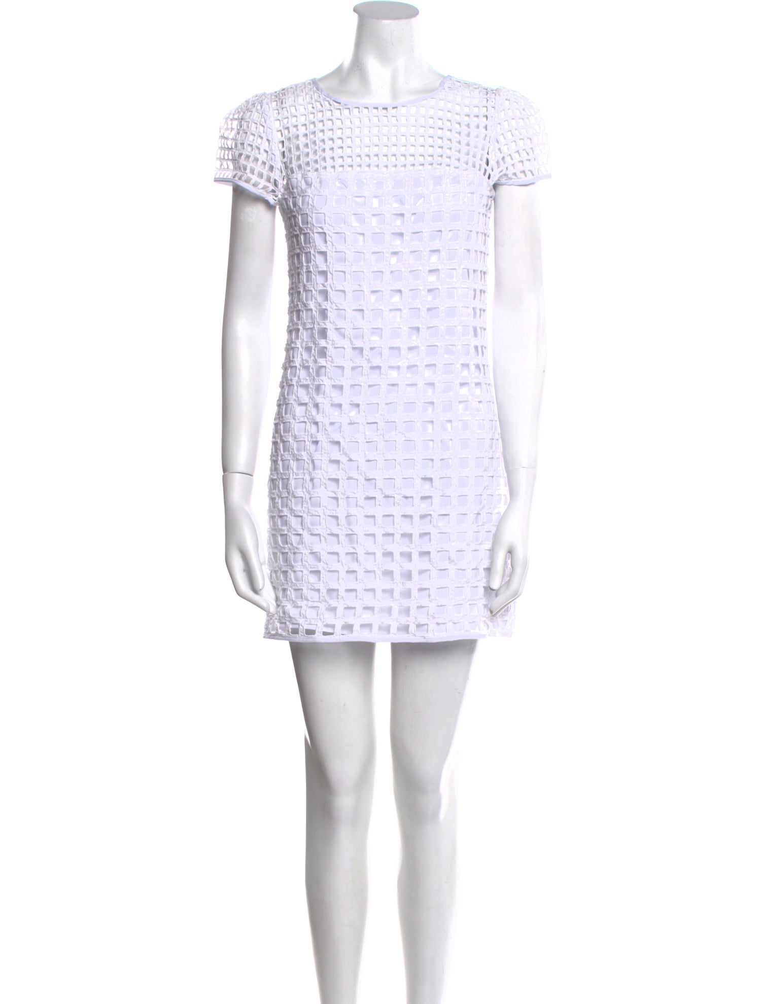 Milly Bateau Neckline Mini Dress