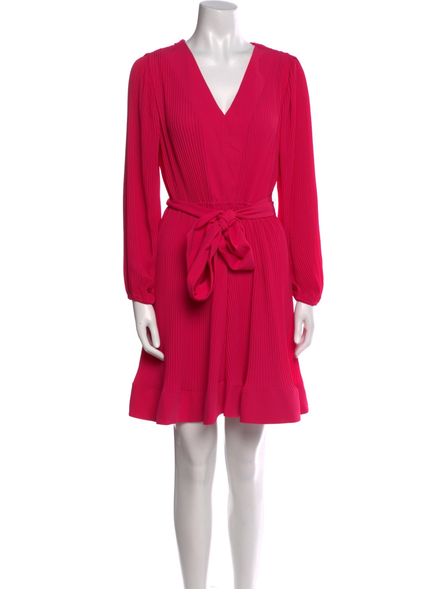 Milly V-Neck Knee-Length Dress