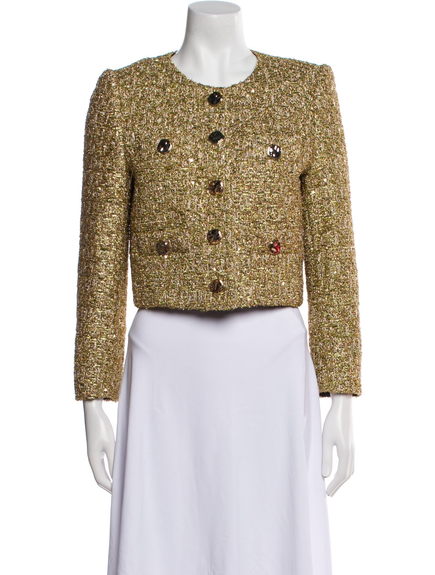 Milly Tweed Tweed Pattern Evening Jacket