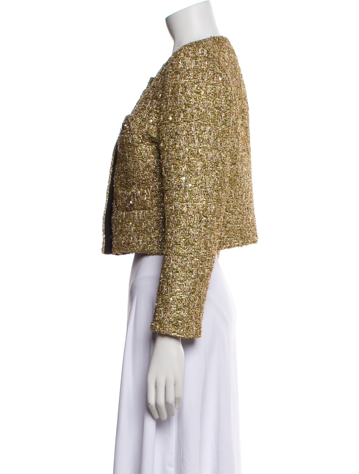 Milly Tweed Tweed Pattern Evening Jacket