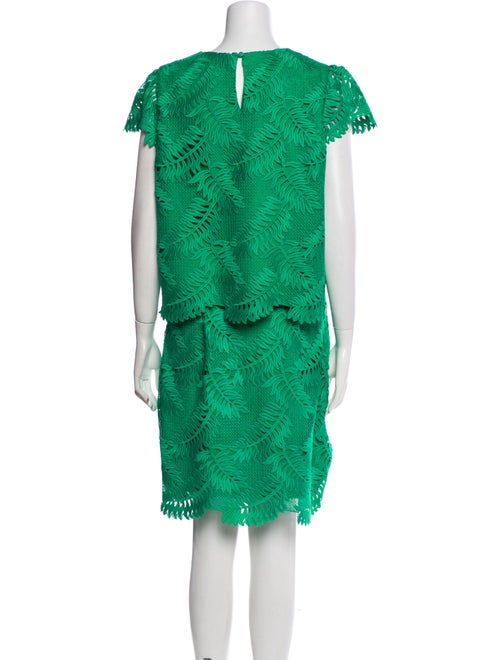 Milly Lace Pattern Eyelet Trim Skirt Set