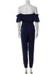 Milly Silk Off-The-Shoulder Jumpsuit
