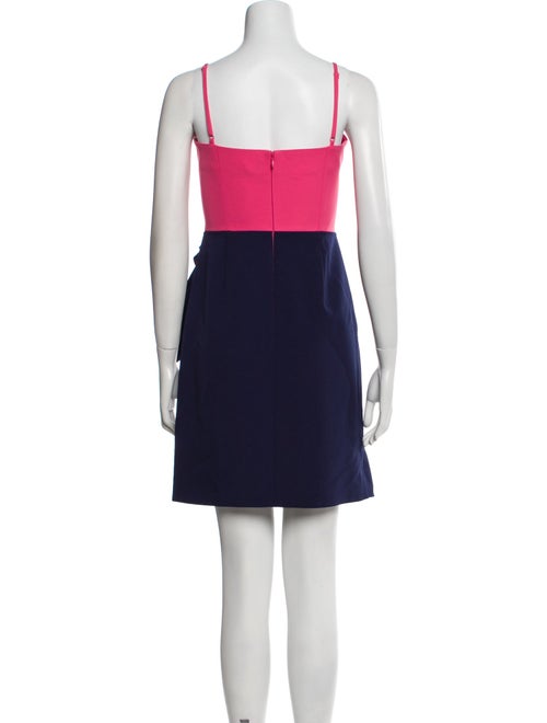 Milly Square Neckline Mini Dress