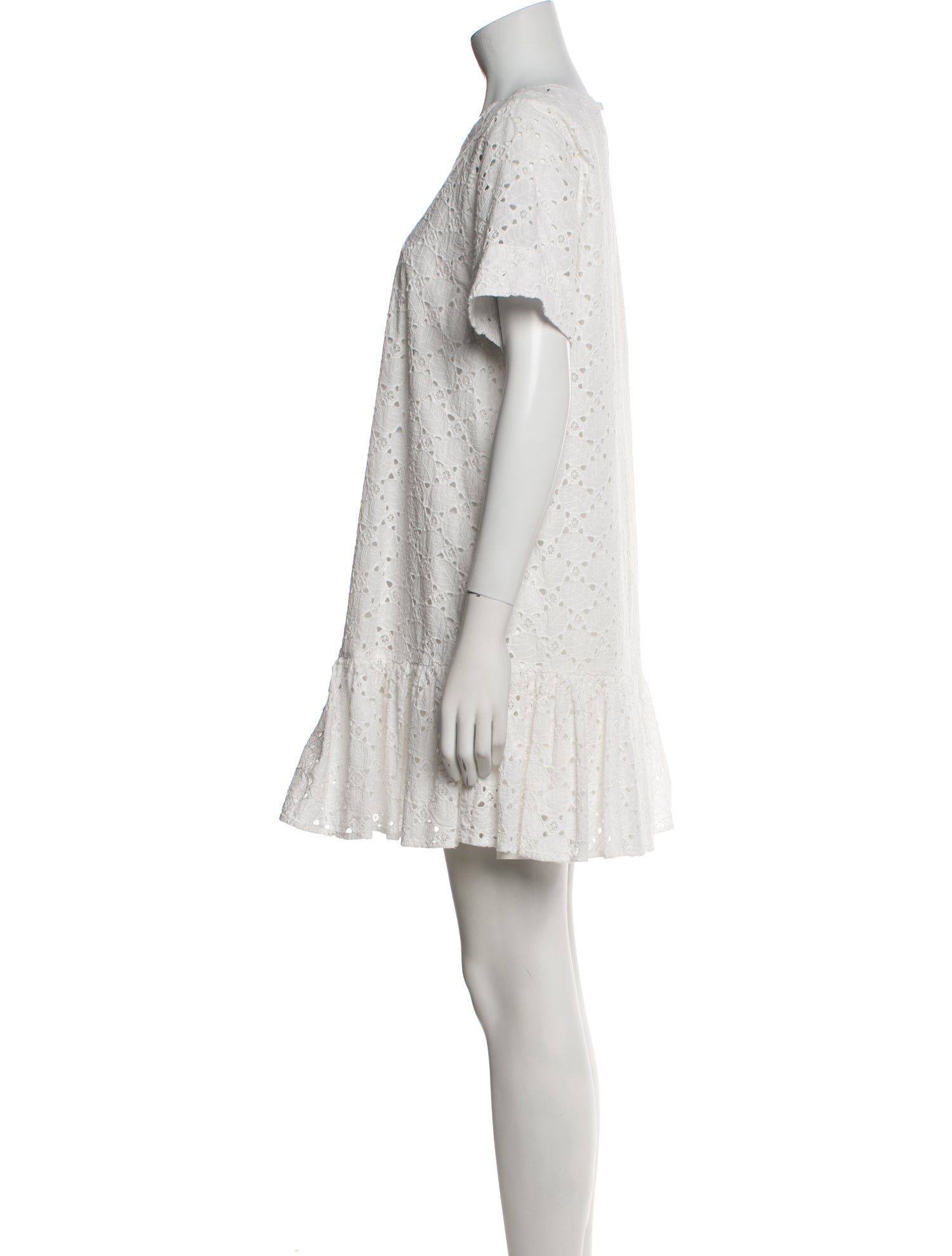 Milly Bateau Neckline Mini Dress