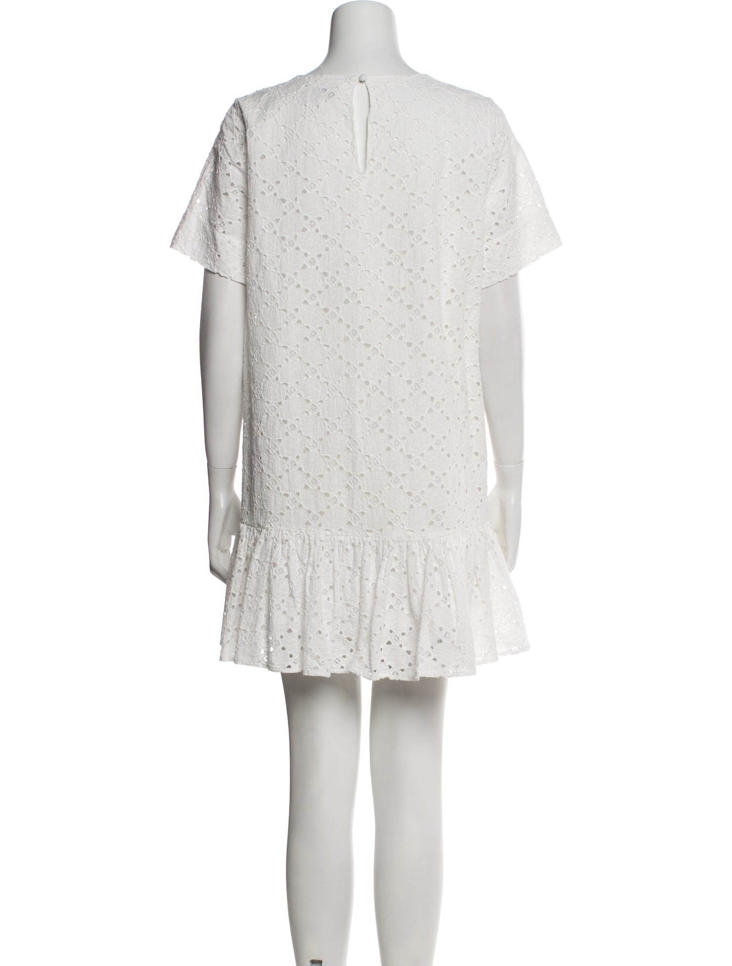 Milly Bateau Neckline Mini Dress