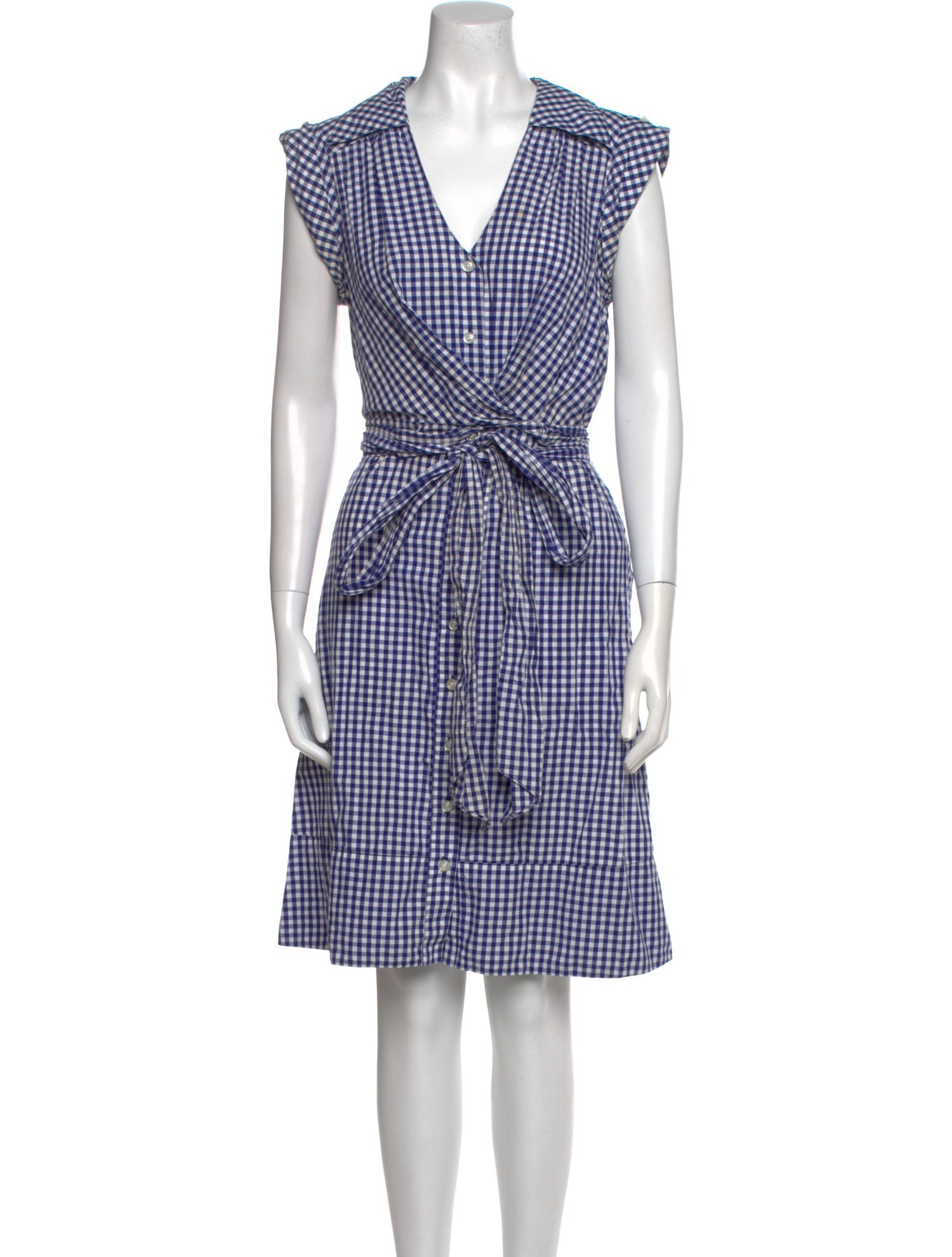 Milly Plaid Print Knee-Length Dress