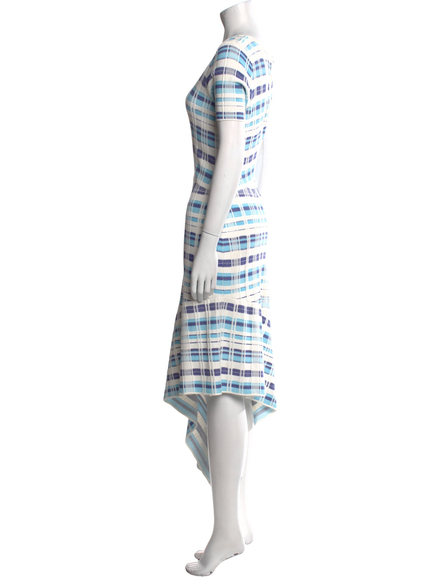 Milly Plaid Print Knee-Length Dress