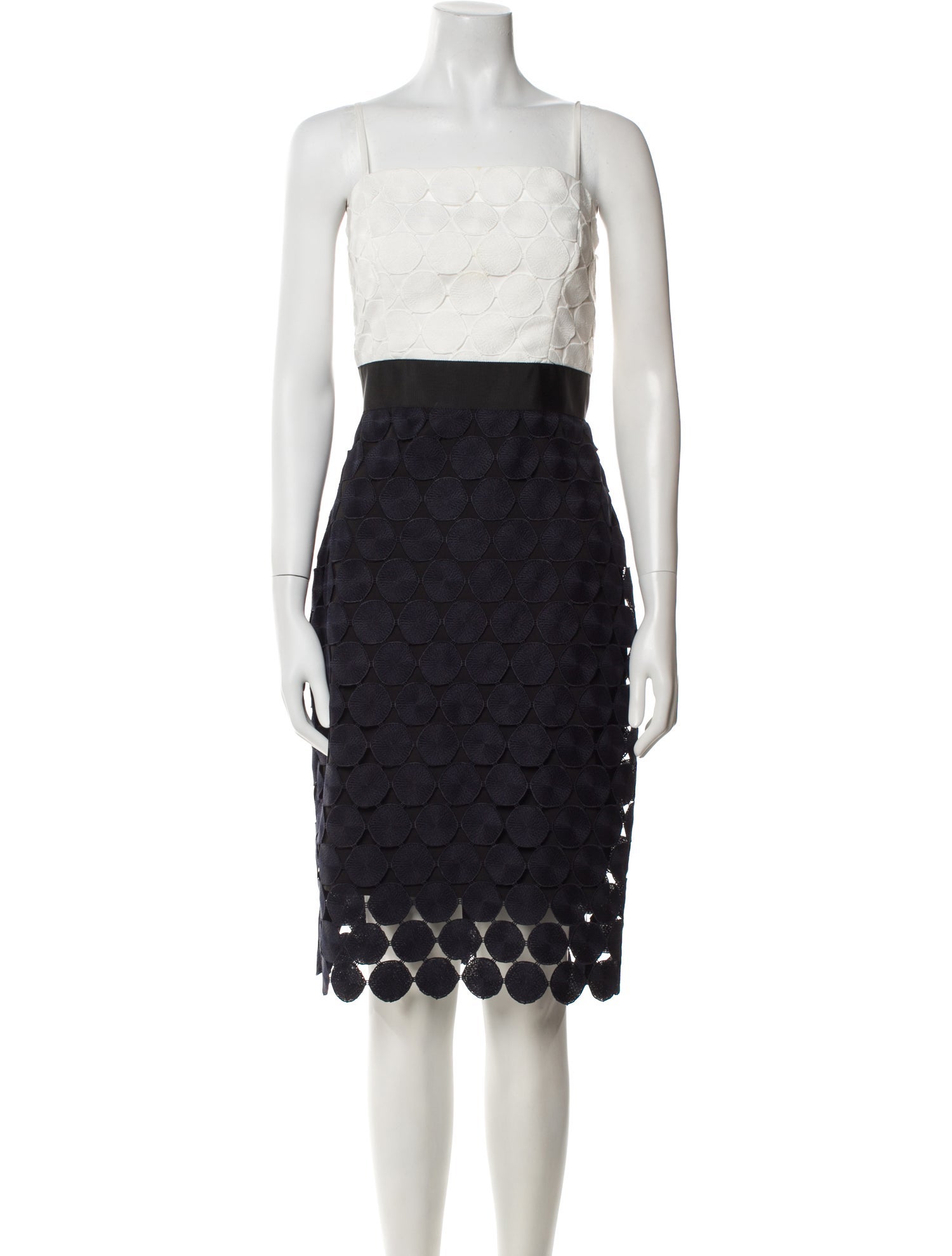 Milly Lace Pattern Knee-Length Dress