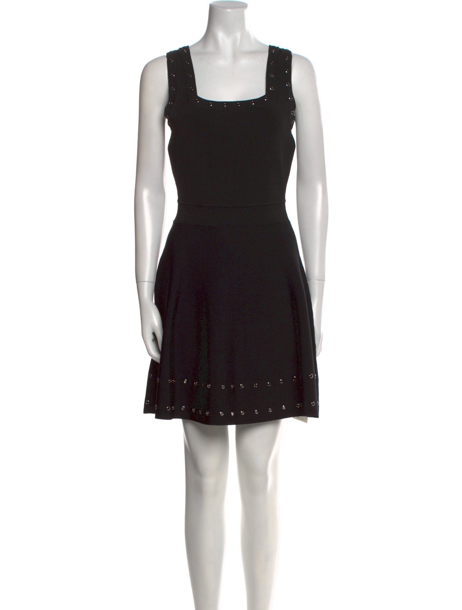 Milly Square Neckline Mini Dress