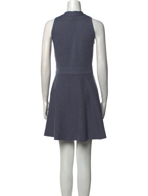 Milly Mock Neck Mini Dress