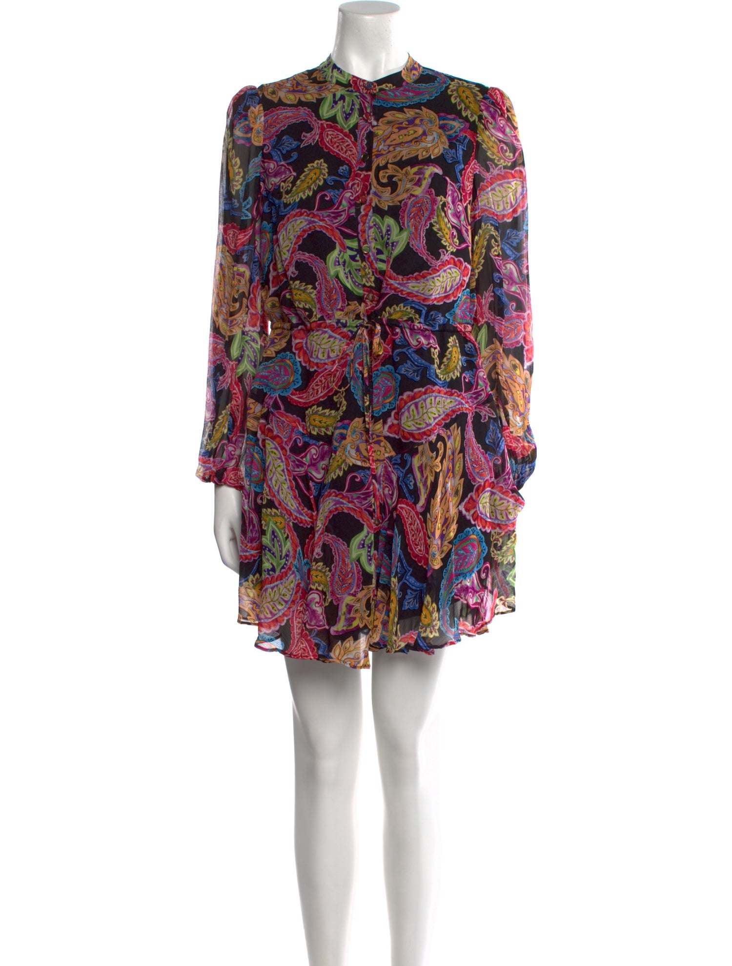 Milly Paisley Print Mini Dress