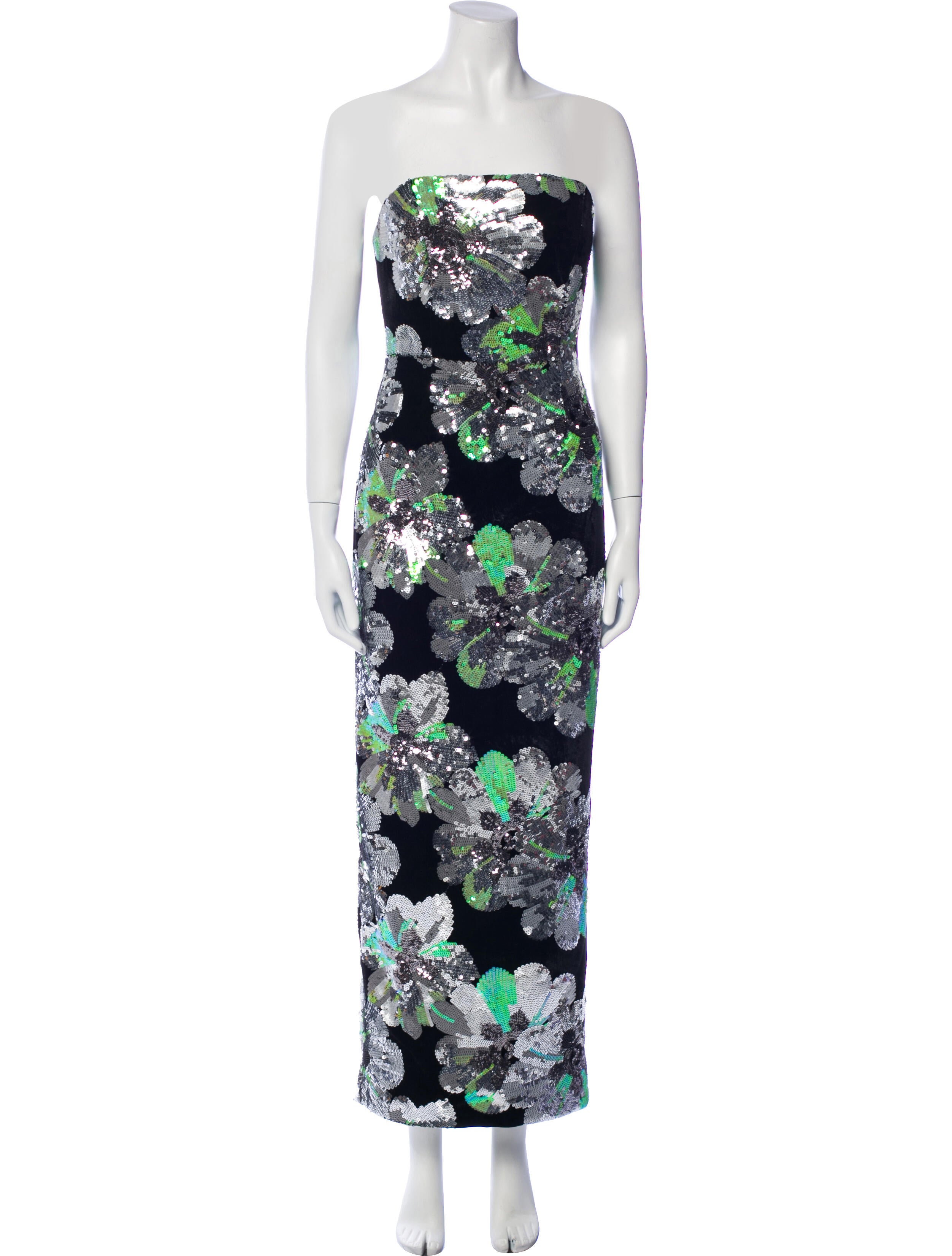 Milly Floral Print Midi Length Dress