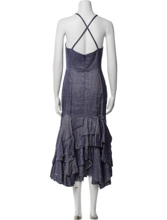 Milly Linen Long Dress