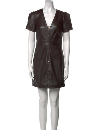 Milly V-Neck Mini Dress