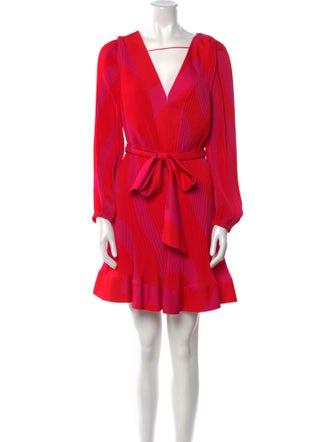 Milly V-Neck Mini Dress