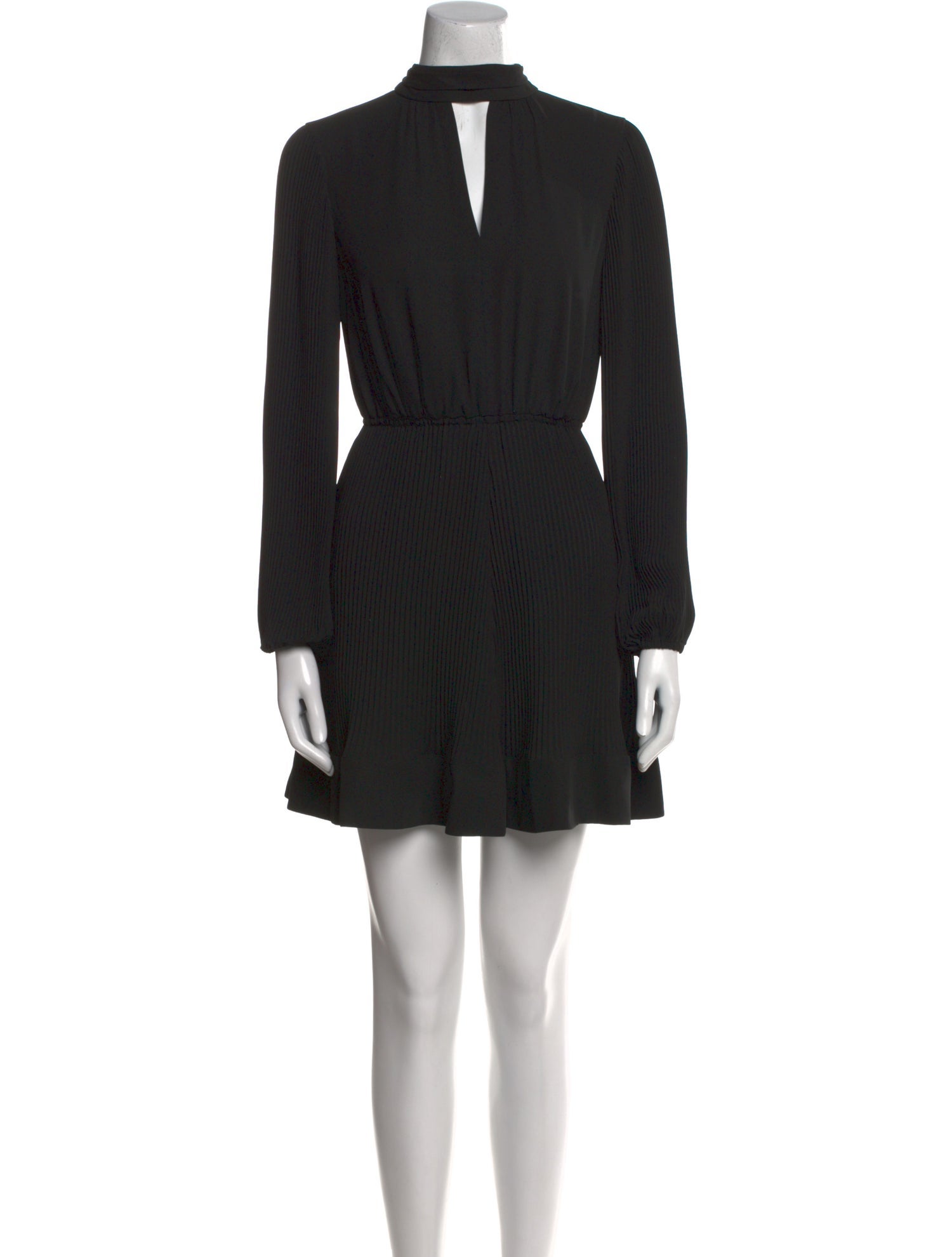 Milly Mock Neck Knee-Length Dress