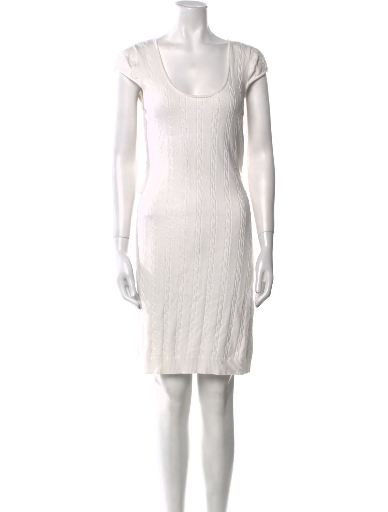 Milly Scoop Neck Knee-Length Dress