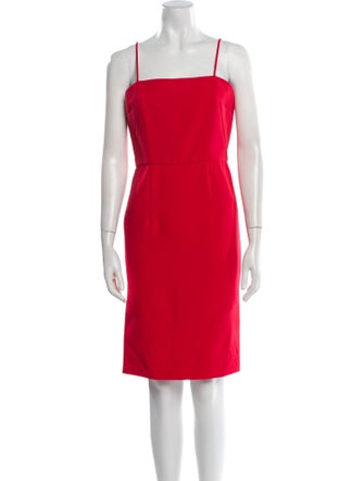 Milly Square Neckline Knee-Length Dress