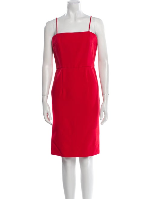 Milly Square Neckline Knee-Length Dress
