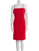 Milly Square Neckline Knee-Length Dress