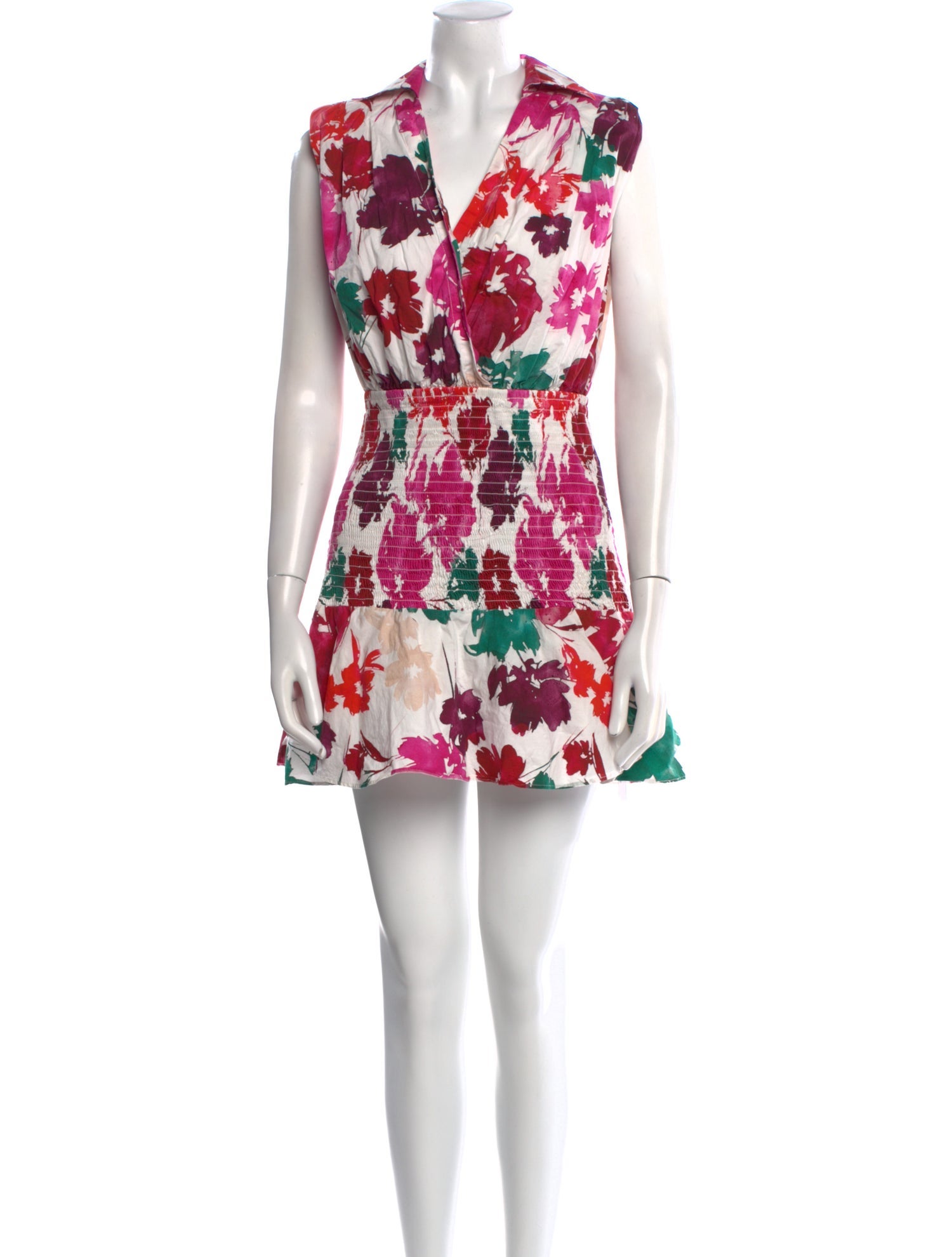 Milly Floral Print Mini Dress