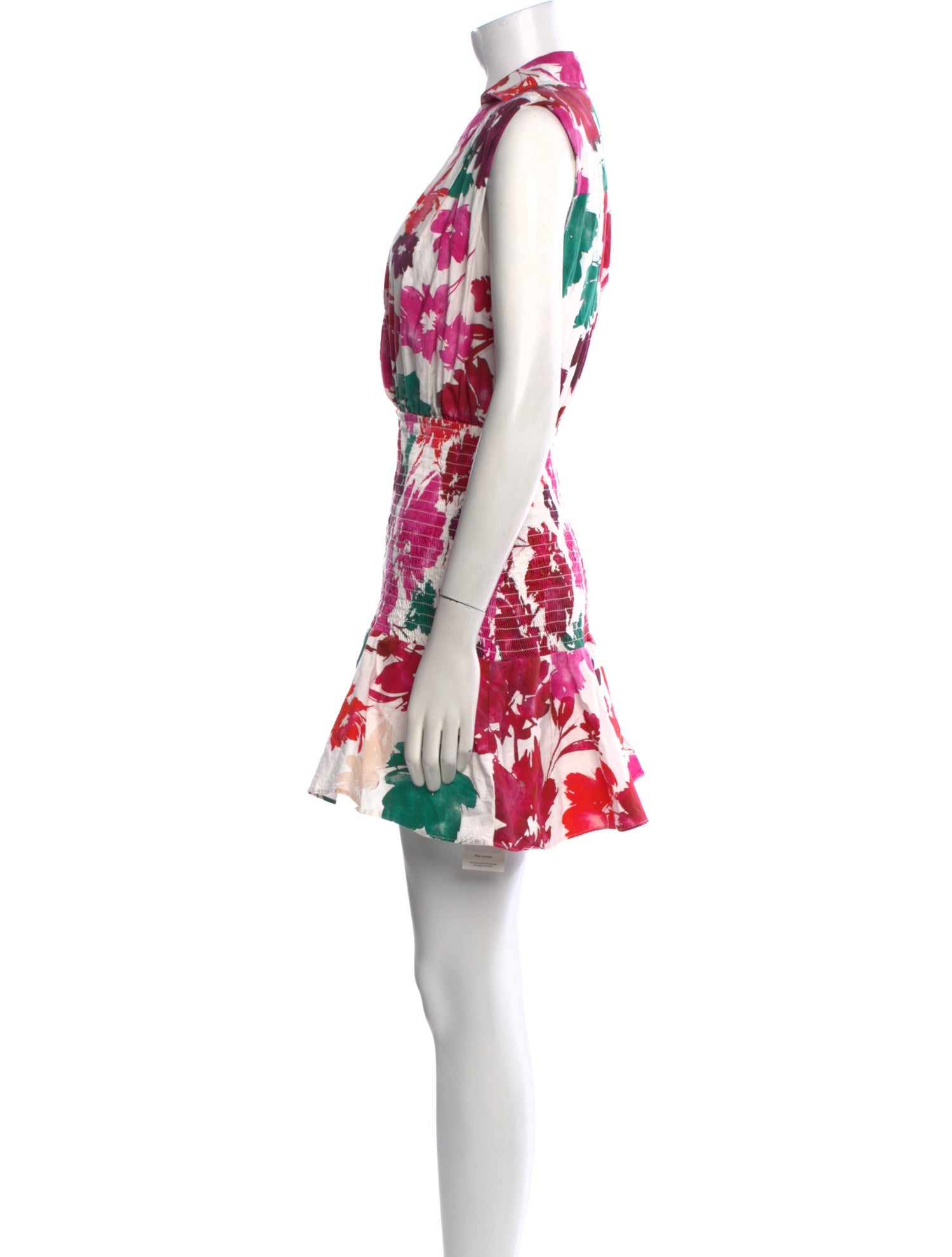 Milly Floral Print Mini Dress