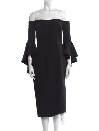 Milly Off-The-Shoulder Knee-Length Dress