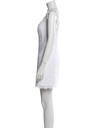 Milly Square Neckline Mini Dress