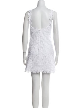 Milly Square Neckline Mini Dress