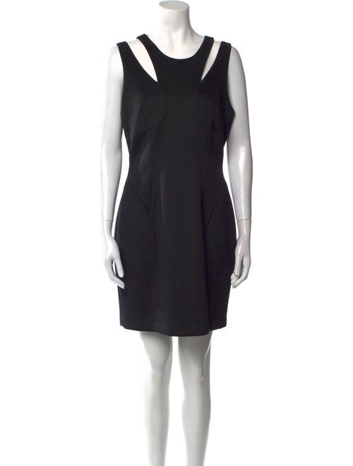 Milly Scoop Neck Mini Dress