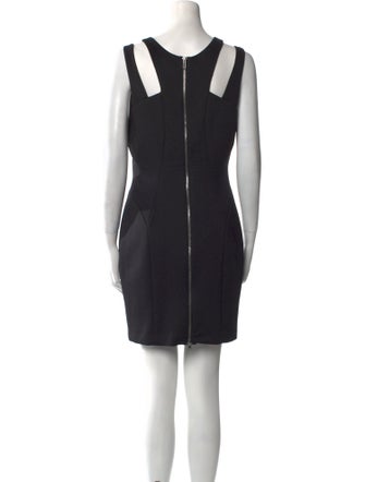 Milly Scoop Neck Mini Dress