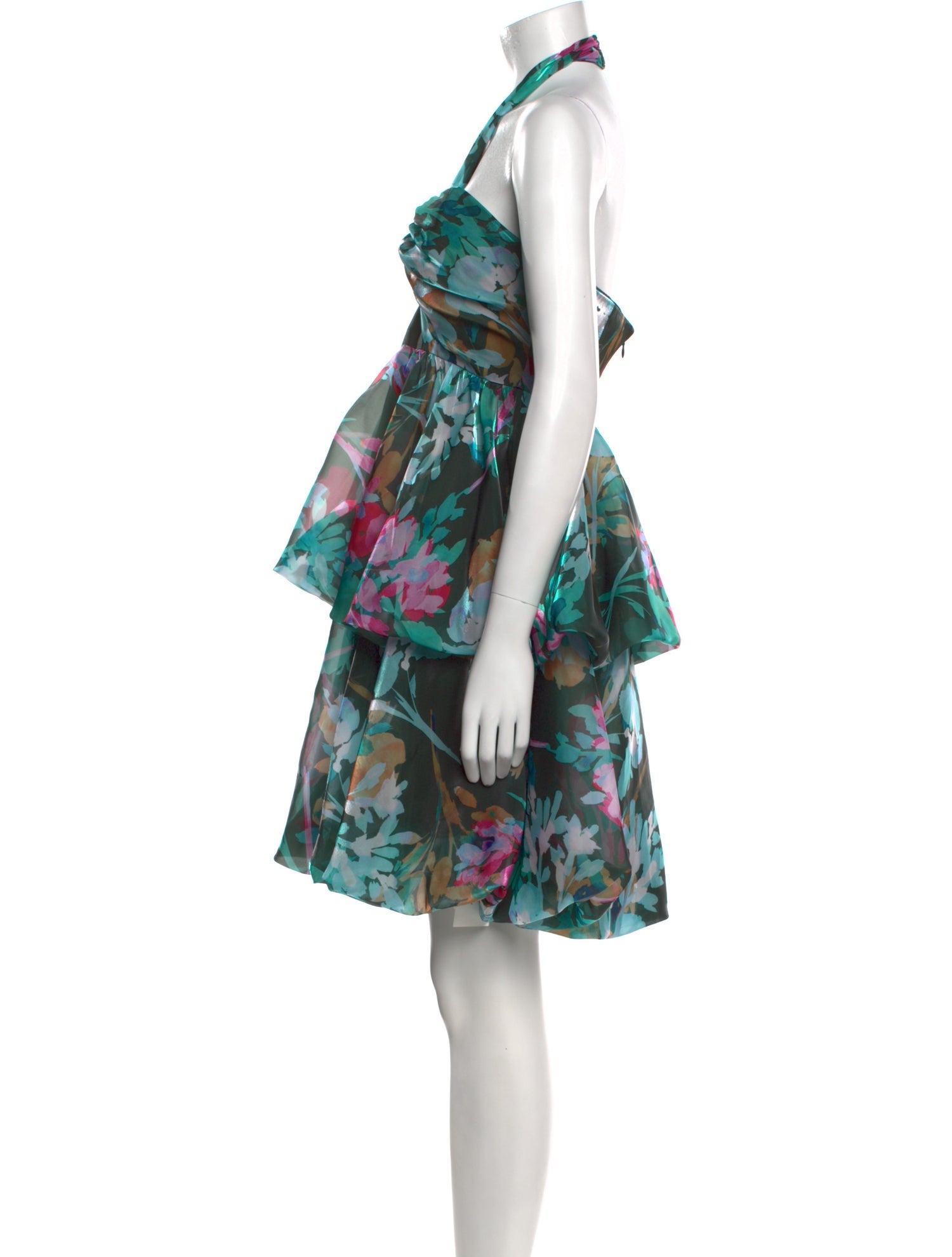 Milly Floral Print Mini Dress