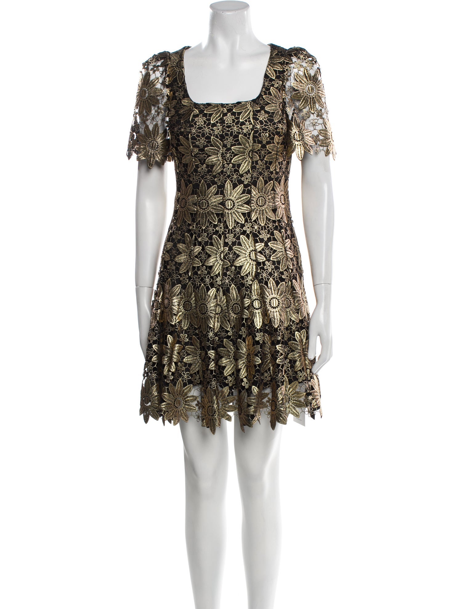 Milly Lace Pattern Mini Dress