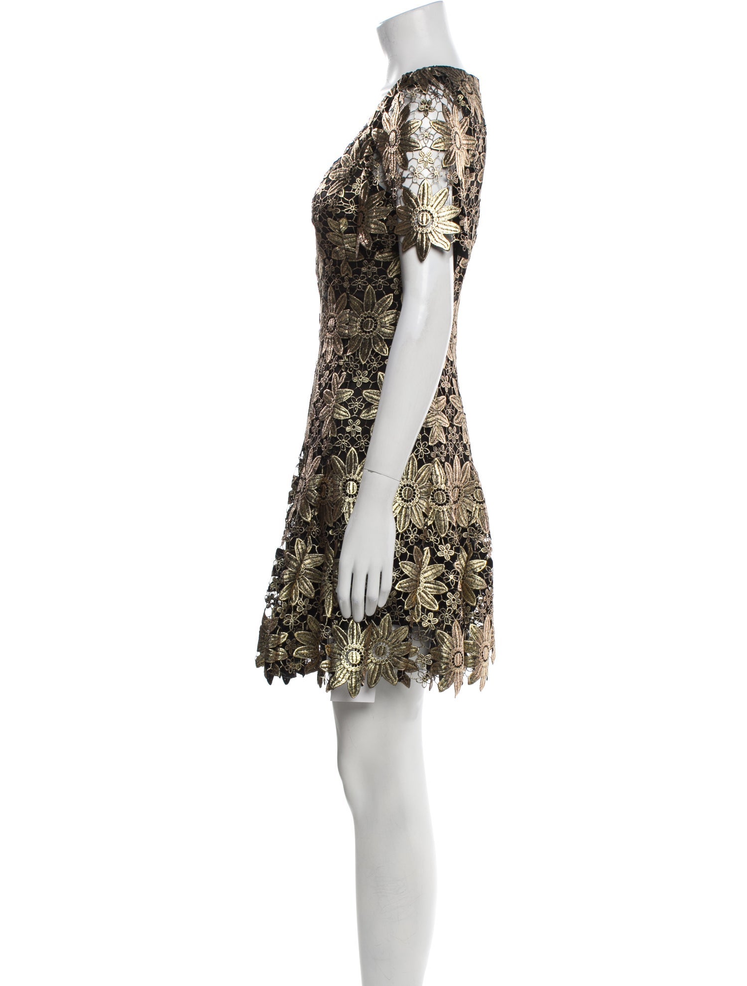 Milly Lace Pattern Mini Dress