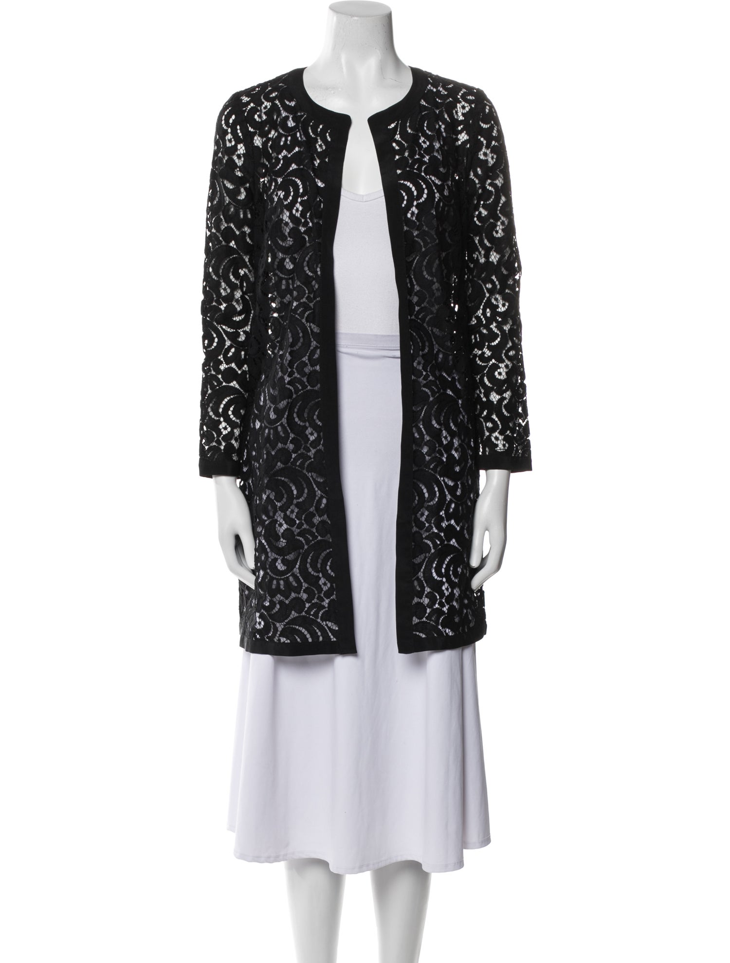 Milly Nylon Lace Pattern Sweater