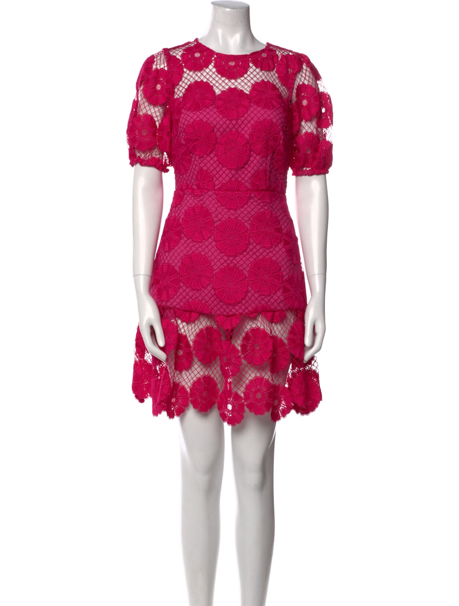 Milly Lace Pattern Mini Dress