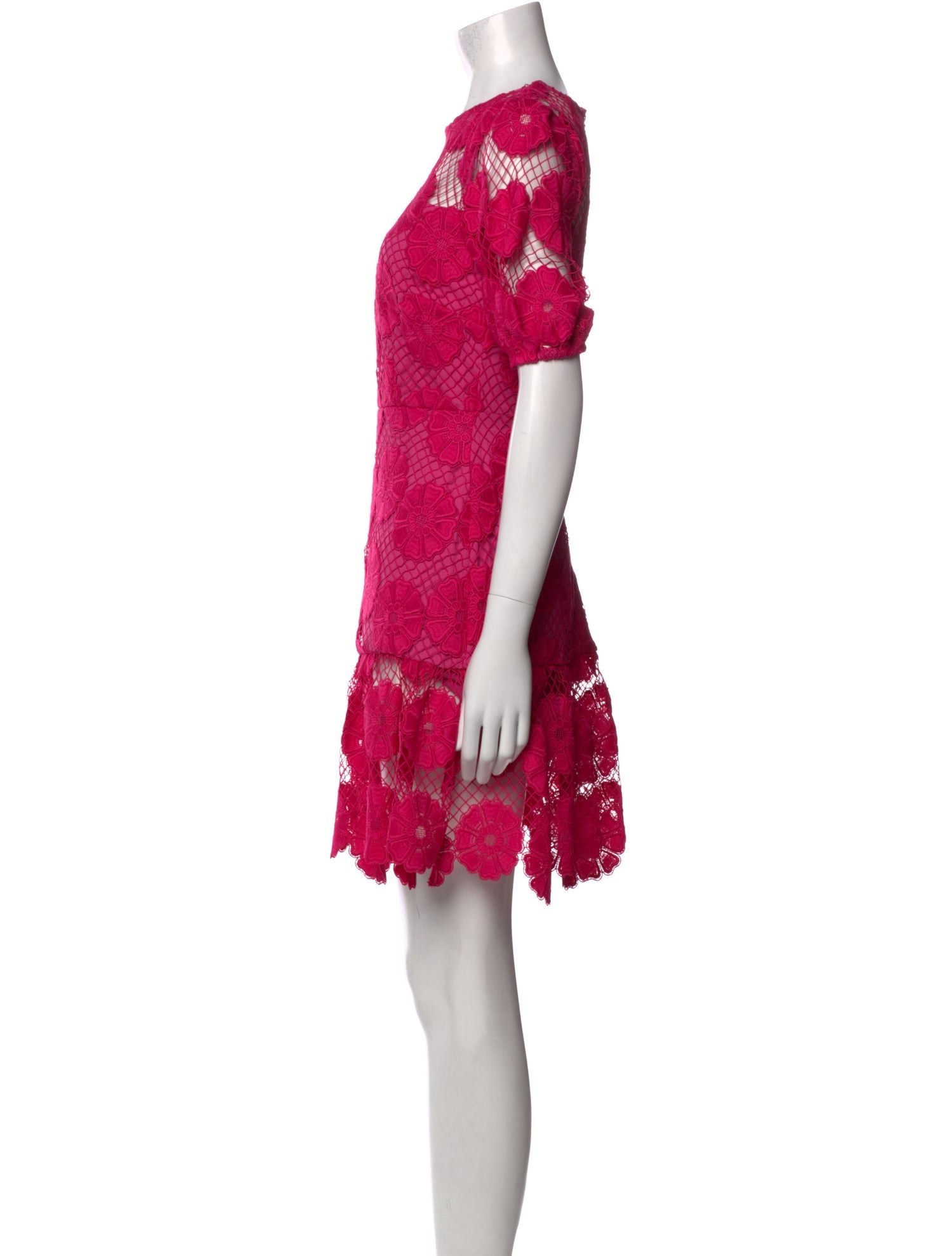 Milly Lace Pattern Mini Dress