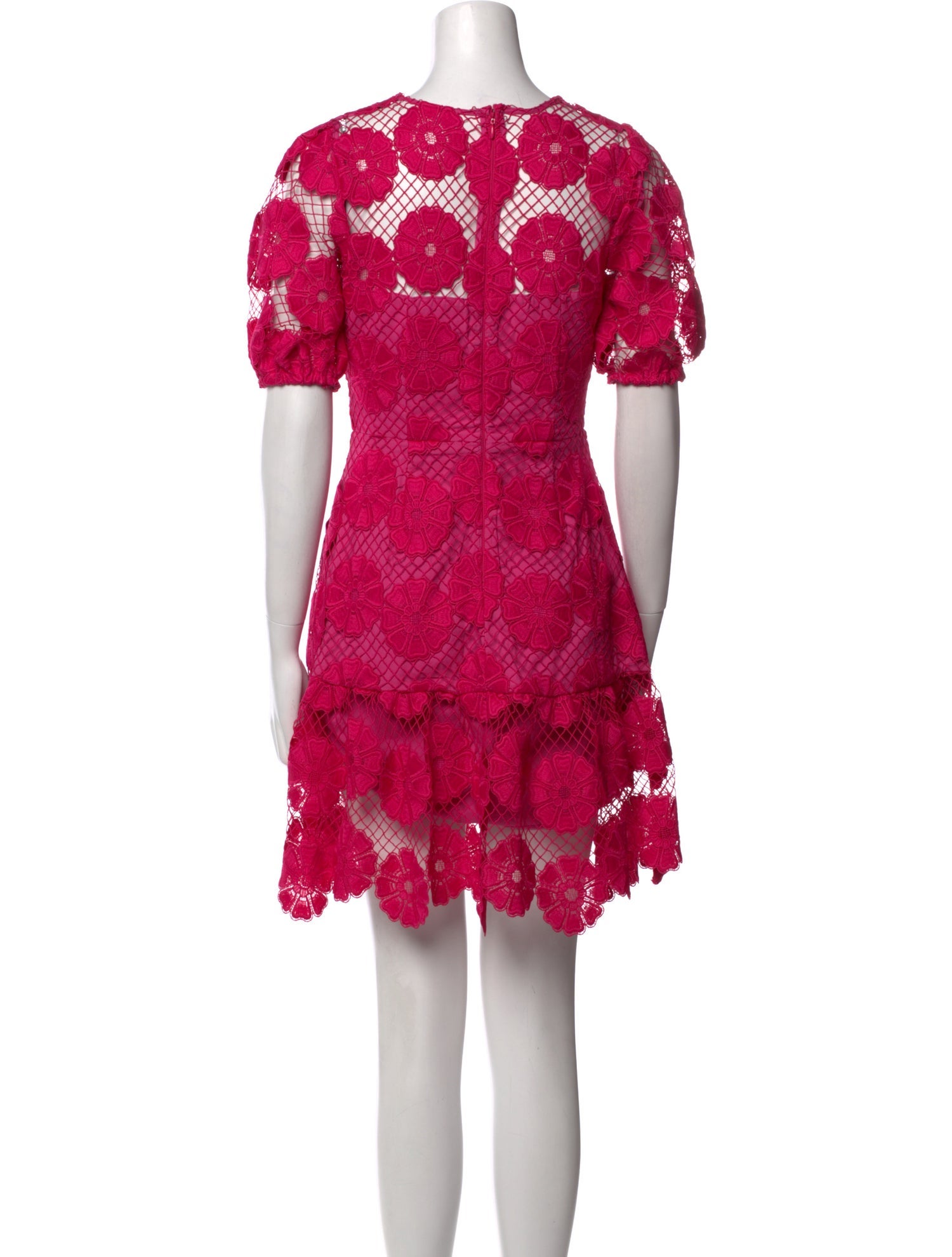 Milly Lace Pattern Mini Dress