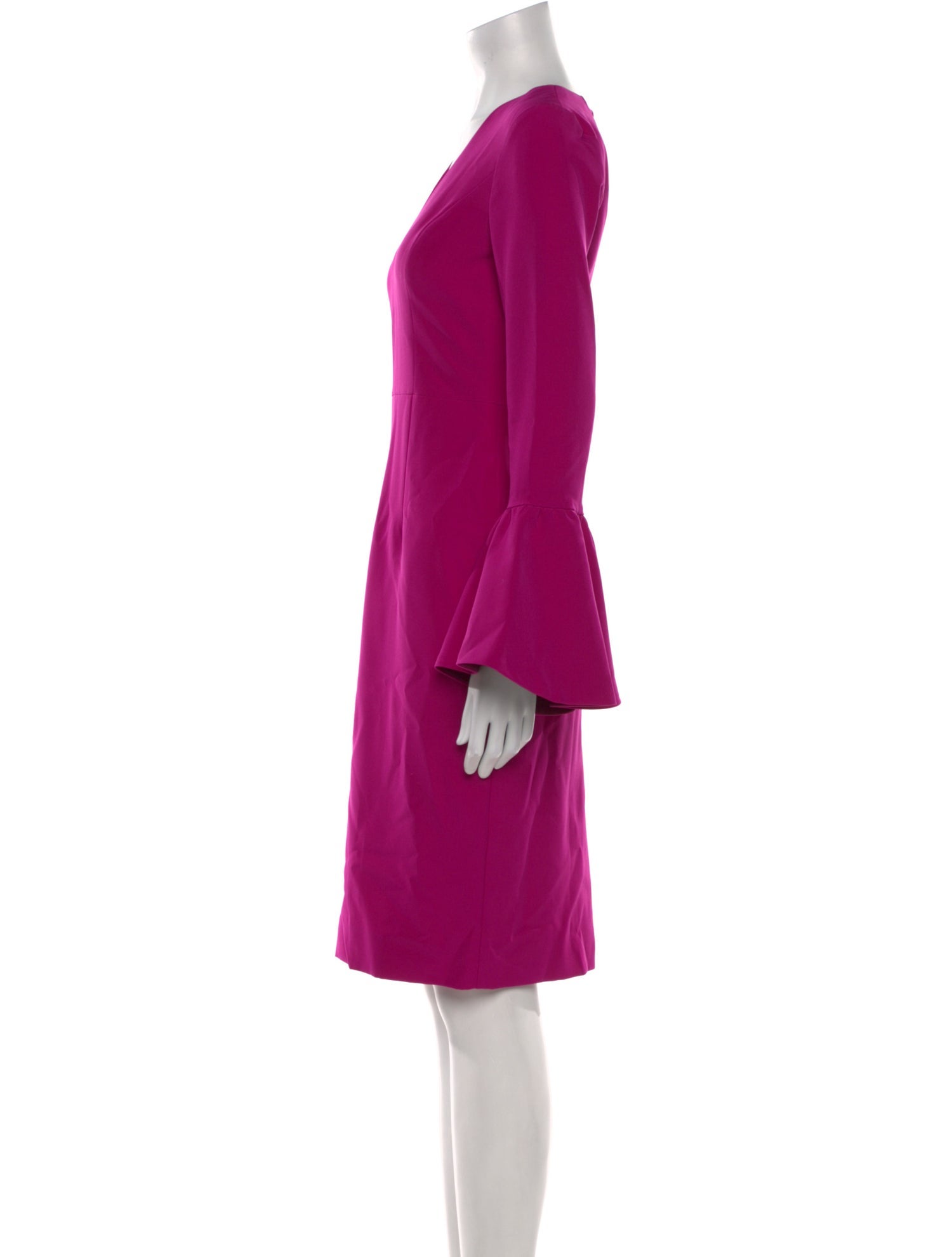 Milly V-Neck Knee-Length Dress