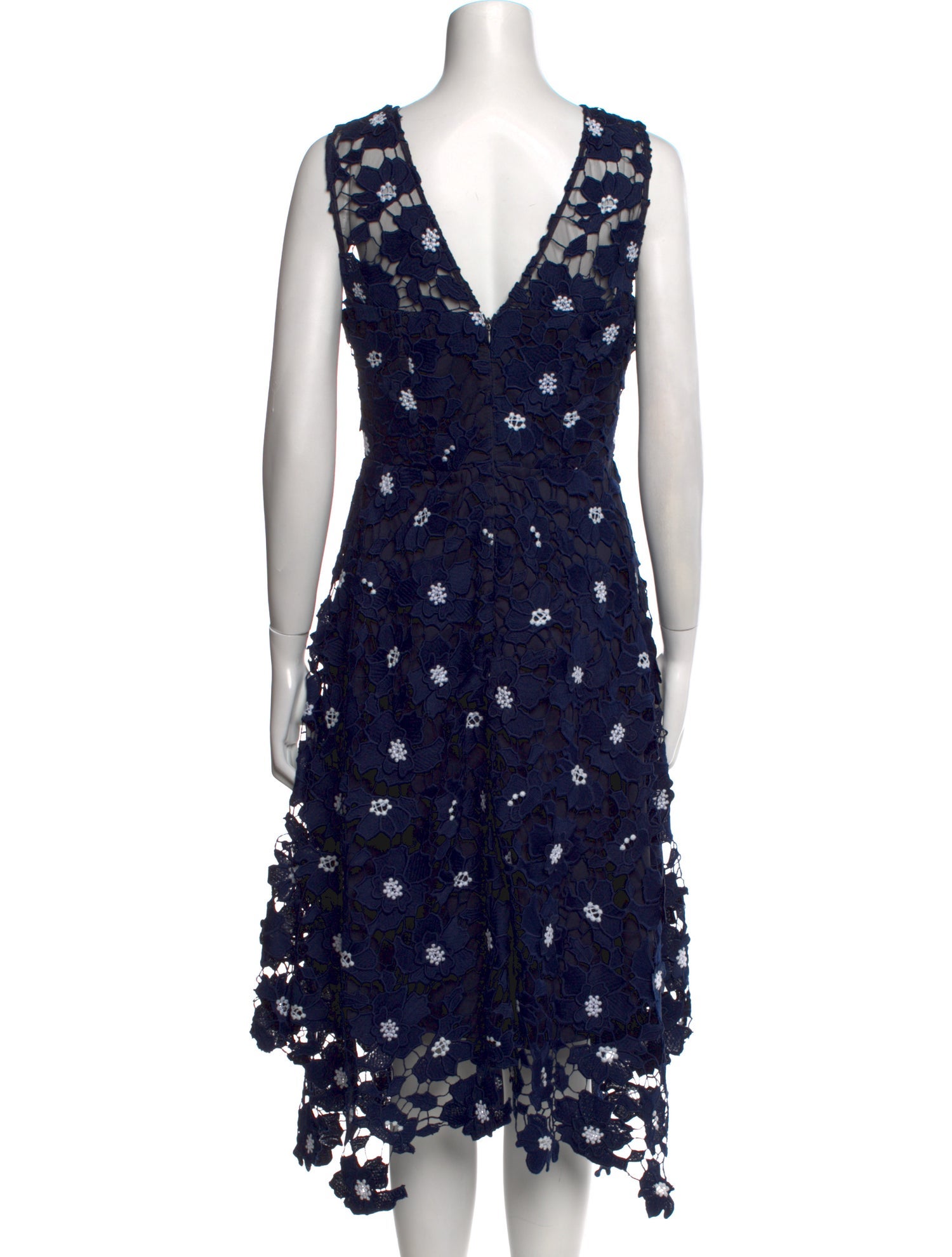 Milly Floral Print Midi Length Dress