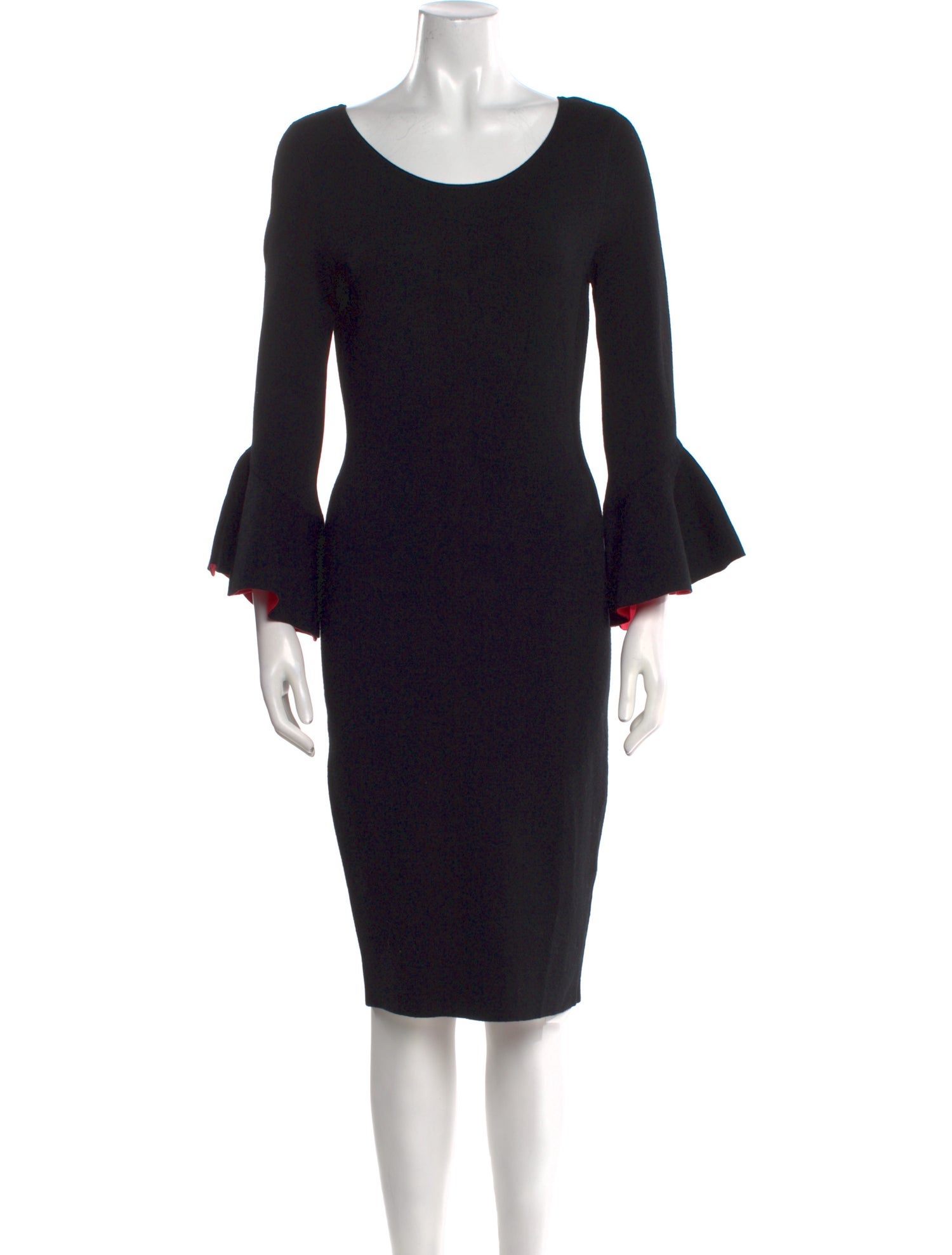 Milly Scoop Neck Knee-Length Dress