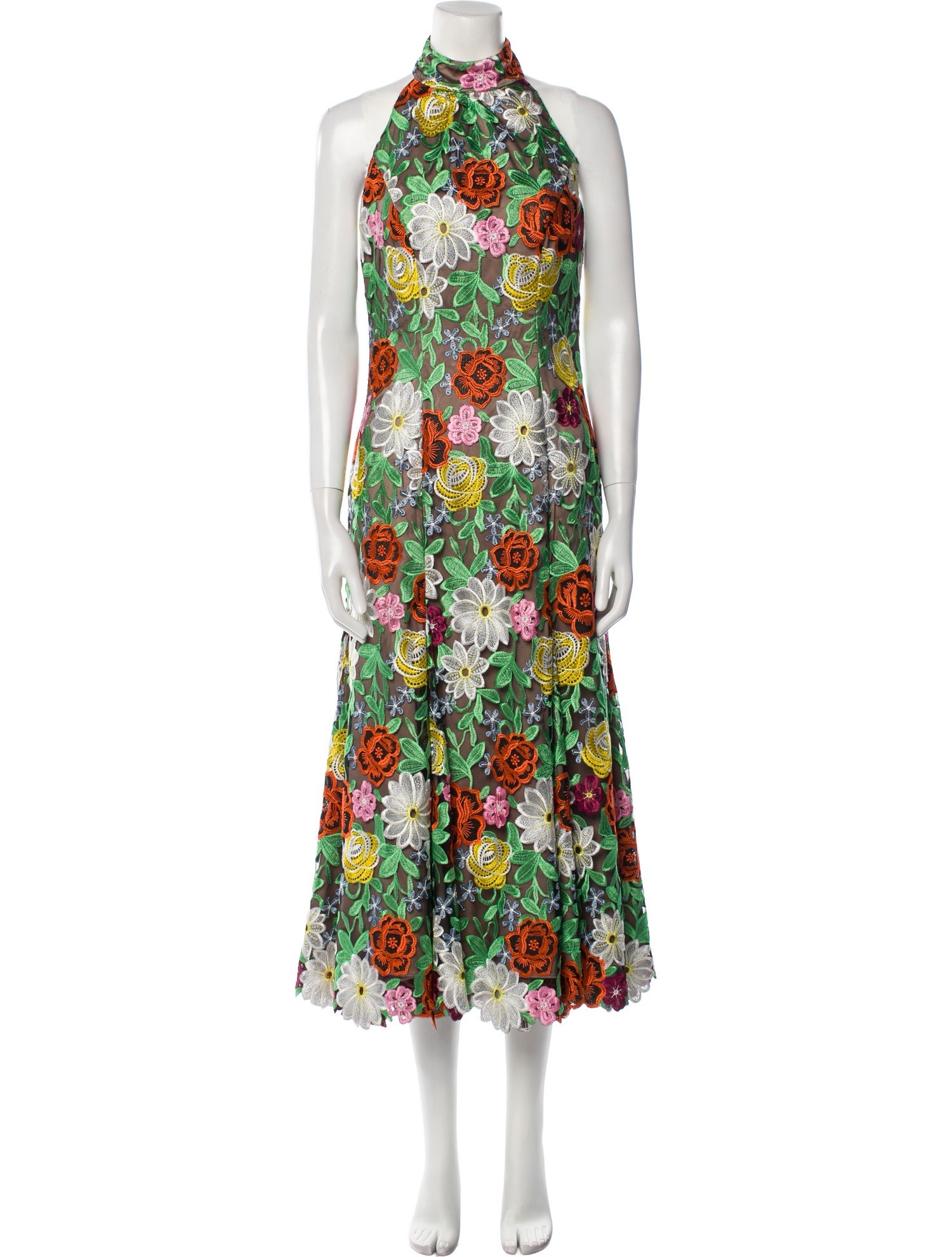 Milly Floral Print Long Dress