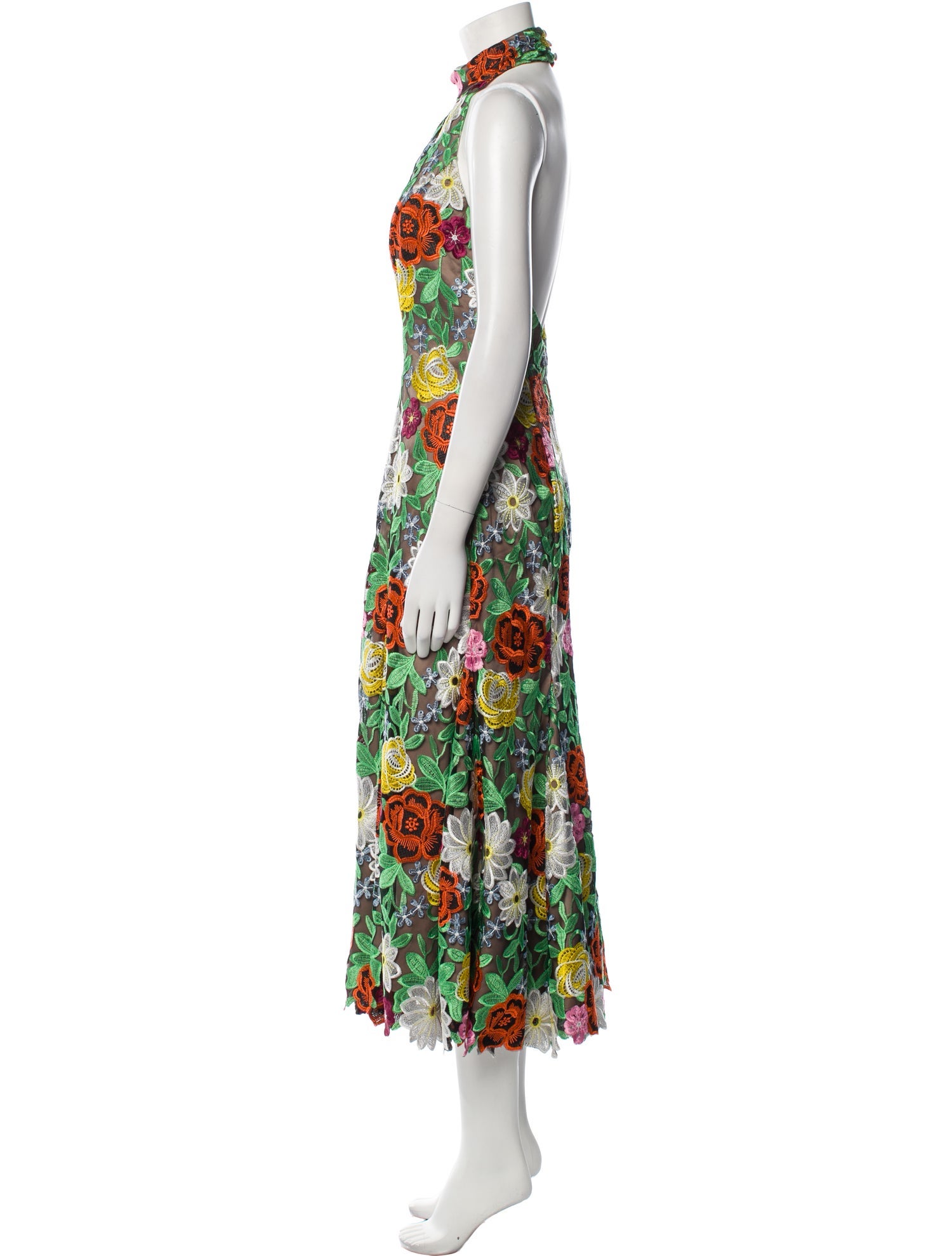 Milly Floral Print Long Dress