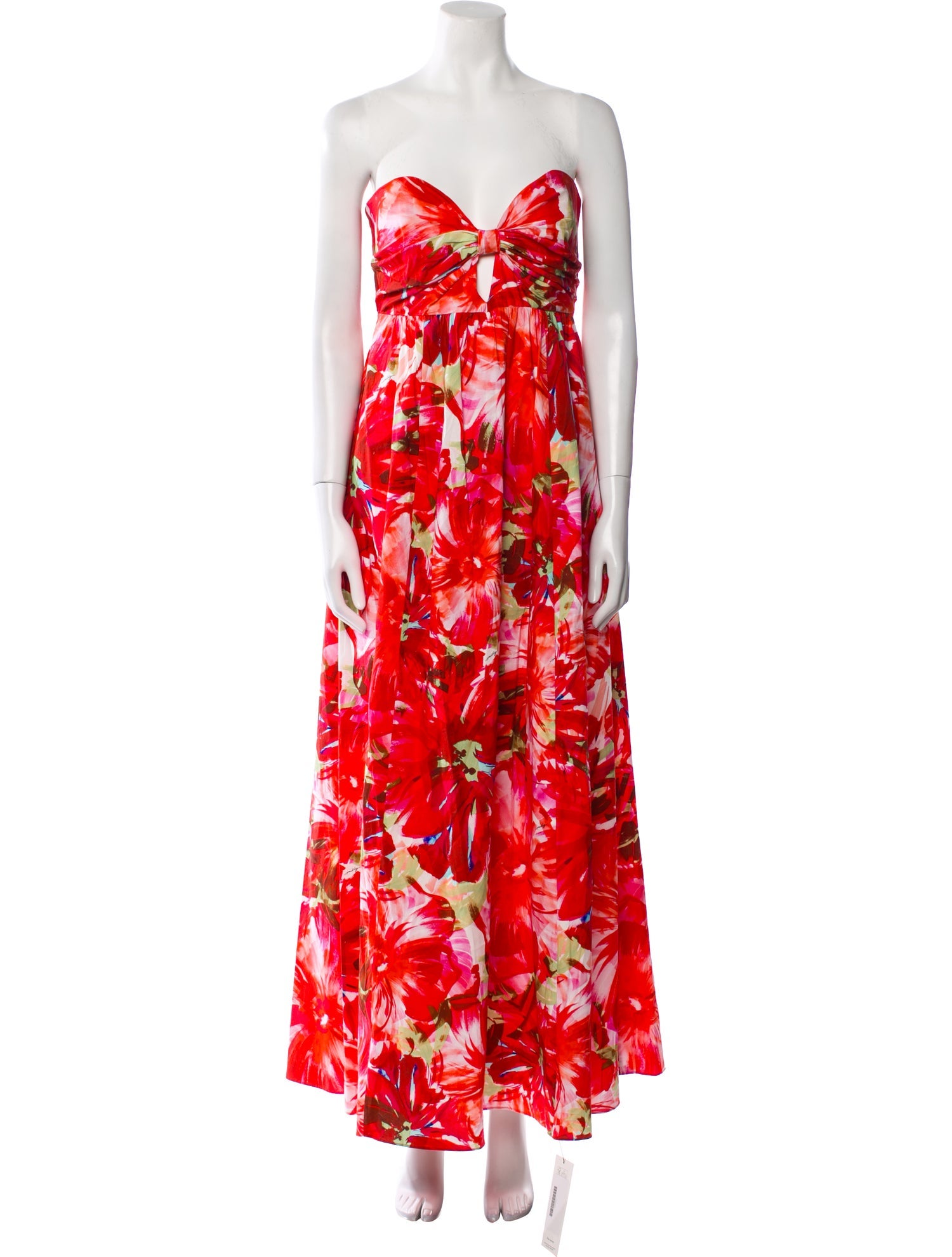 Milly Floral Print Midi Length Dress