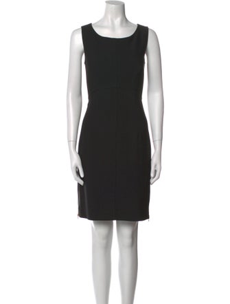 Milly Scoop Neck Knee-Length Dress