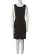 Milly Scoop Neck Knee-Length Dress